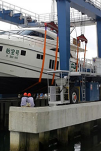 marine travel lift application:shipyard 