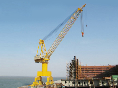 floating dock crane