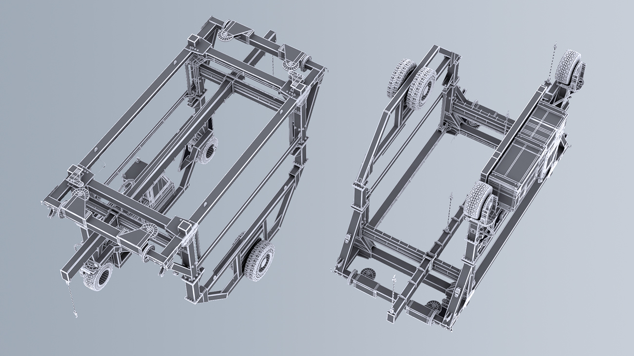 container straddle carrier details