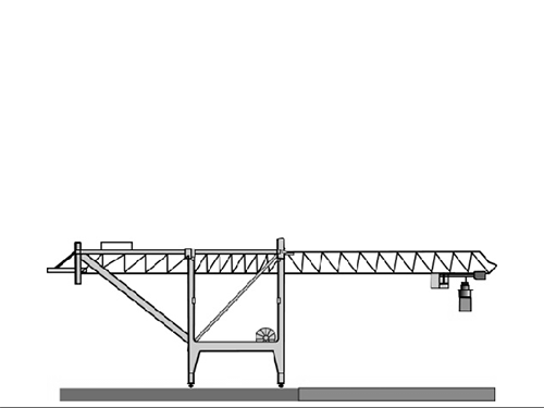 sts container quay crane low profile qc