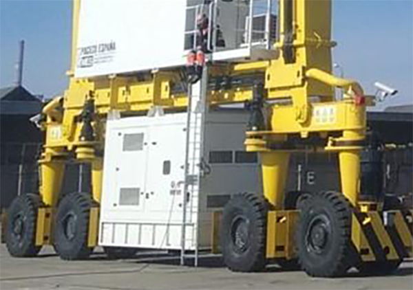 machine de déplacement de grue à portique sur pneus en caoutchouc